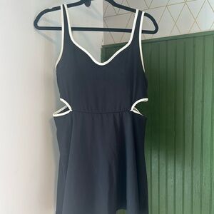Old Navy Active Black and White Athletic dress